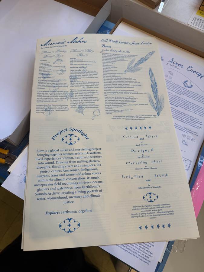 The back page, with recipes, a project spotlight, and the masthead crediting the contributing editor.
